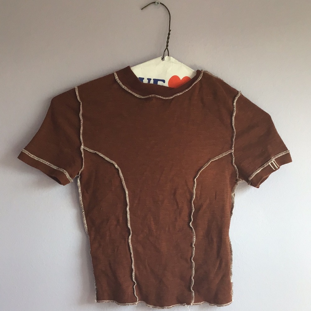 Brown urban outfitters shirt. -size xs